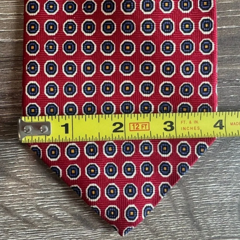 Lauren Ralph Lauren 100% Silk Geometric Multicolor Men's Necktie